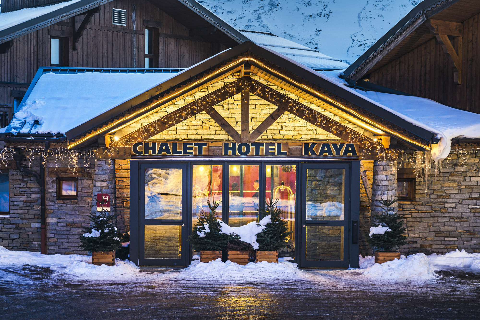 Chalet Hotel Kaya Saint-Martin-de-Belleville Exterior foto